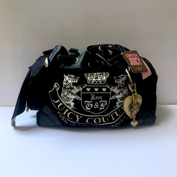 Juicy Couture Handbags - Juicy Couture Black Velvet Bag